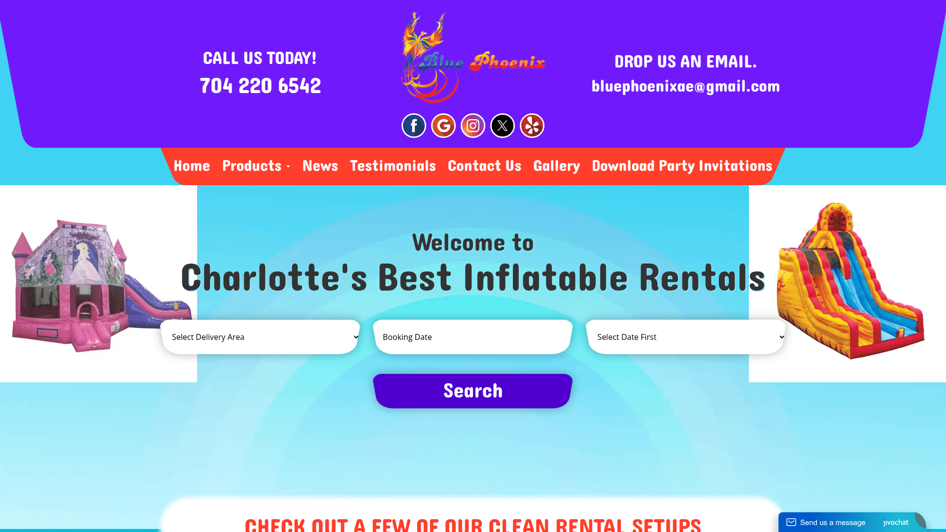 Blue Phoenix Entertainment Inc - Bounce House Rental